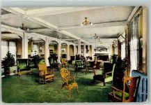 Portland 1922 Foto AK Gasthaus Hotel Lounge Room Rockland Breakwater