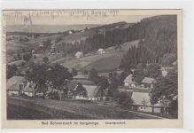 Bad Schwarzbach - Czerniawa-Zdrój / Kreis Lauban - Luban im Isergebirge. Oberhernsdorf gelaufen 1926. Gute Erhaltung.