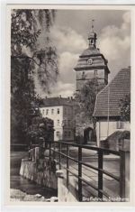 Staffelstein. Stadtturm. Ungelaufen Eckbug oben rechts sonst gut erhalten