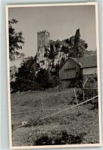 92526 W8474 Oberviechtach - Burg Ruine Turm Ort handschriftlich