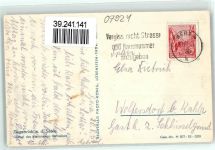 07924 O6557 Ziegenrück , Thür - Giebel d. histor. Rathaus Lüftlmalerei
