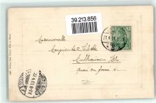52062 W5100 Aachen 1901 Prägedruck Hauptpost Litfaßsäule