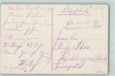 Stempel aus militärischen Gründen verzögert Königsplatz mit Bismarckdenkmal und Siegessäule Serie Vaterland Nr 19 Feldpoststempel WK I