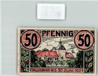 21423 W2090 Winsen Luhe Geldschein Notgeld 50 Pfennig Schloß Winsen Rinderweide