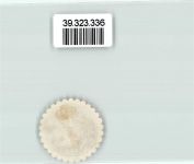 17389 O2140 Anklam Siegelmarke Magistrat der Stadt Wappen Blau Weiß