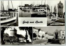 18356 O2380 Barth - Hafen Fangelturm Marktbrunnen Rudolf Breitscheid-Straße