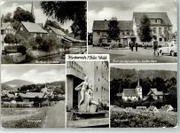 98553 O6051 Hinternah Gebrauchsspuren Nahe Cafe Leda Rat der Gemeinde Brunnen Rot-Kreuz-Stempel