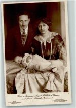 Prinz und Prinzessin mit Sohn Prinz Alexander Ferdinand Adel Prinz August Wilhelm