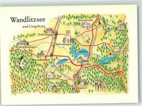 16348 O1292 Wandlitz - Wandlitzsee Landkarte