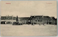 57370 Phalsbourg Pfalzburg - Lobauplatz Denkmal Geschäfte Kinder Gasthaus zum Franziskaner
