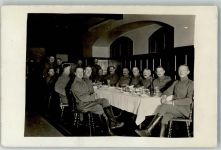 Deutsche Offiziere beim weinseligen Beisammensein WK I Privatfoto (Militär) Privatfoto AK