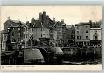 Scarborough 1928 Gebrauchsspuren Drawbridge Whitby Foto AK