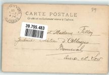 41150 Chaumont-sur-Loire 1906 - Schloss Briefmarke Bildseite