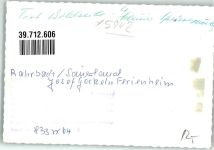 57399 W5942 Rahrbach FOTO KEINE AK Foto Original aus Archiv eines Ansichtskartenverlags Josef Gockeln Ferienheim Ort handschriftlich