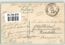 W7420 Münsingen , Württ Feldpost Urach Wasserfall Teck Hohen-Neuffen Schloss Grafeneck Kaserne 1907