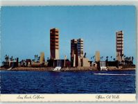 Long Beach Foto AK Offshore Oil Wells