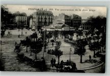 66000 Perpignan Foto AK Denkmal Place Arago