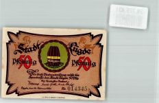 32676 W4927 Lügde 1921 Notgeldschein 50 Pfennig Nr. 014345 Stadtmauer