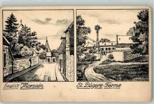 02290 Morsain 1915 AK handgemalt sign. Hering,H. Feldpost WK I 22.Res.Div.