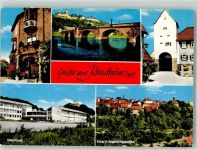 74238 W7109 Krautheim , Jagst - Schulhaus Jugendherberge Stadttor Schlosseingang
