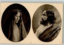 6343 Erl Foto AK Tiroler Passionsspiele Christus und Maria