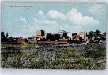 Aden Lithographie / Künstlerkarte Lahej