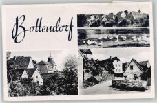 06556 O4730 Bottendorf b Roßleben - Kirche, Teich