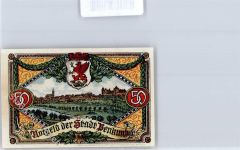 17328 O2105 Penkun KEINE AK Scheck Stadtkasse Schloss