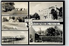 19406 O2720 Sternberg , Meckl - Badeanstalt Schwimmbad Rathaus Siedlung