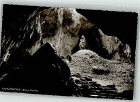 37412 W3429 Scharzfeld Foto AK Einhornhöhle Blaue Grotte