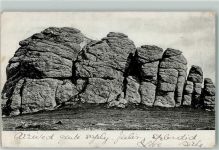 Newton Abbot Rocks Motiv Großbritannien 1903