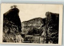 37269 W3440 Eschwege 1938 Foto AK Felsen der Blauen Kuppe