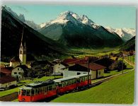 6165 Telfes im Stubai Foto AK Bergbahn Stubaitalbahn Kirche