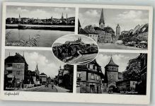 96215 W8620 Lichtenfels , Bay Foto AK Schloss Banz Marktplatz Bamberger Straße Unterer Stadtturm