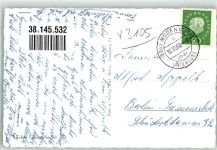 29328 W3105 Müden , Örtze 1960 Foto AK Lüneburger Heide Kirche Glockenturm Linde-Stein Schirmfuhre