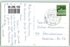 29459 W3132 Clenze Foto AK Rathaus Postamt Schwimmbad Sparkasse Langestraße Fotograf Wölker