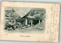 39045 Franzensfeste Fortezza 1897 Lithographie Eisenbahn Brücke