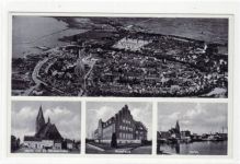 Barth a. d. Ostsee mit Markt und St. Marienkirche, Kreishaus, Hafen und Gesamtansicht ungelaufen Top Erhaltung.