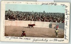 Entrance of the Bull Stierkampf Trachten Mexiko 1905
