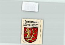 72501 W7487 Gammertingen Vignette Wappen Kaffee Hag Nr. 3 ca. 1920-1940 Bracke Hirschhorn