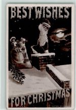 Geschenkesack Puppe Mondschein Weihnachtsmann 1905