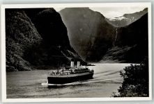 Norwegen in der Närobucht AK Dampfer Monte Sarmiento Foto AK
