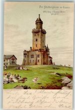 61389 W6384 Feldberg , Taunus 1902 Lithographie Der Feldbergturm