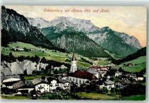 83471 W8246 Marktschellenberg 1909 - mit Pfarrkirche St. Nikolaus