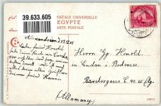 Alexandria 1908 - Denkmal Nubar Pacha