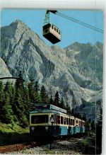 W8100 Garmisch-Partenkirchen Bayerische Zugspitzbahnen Zahnrad Triebwagen zum Schneefernerhaus Kabinenseilbahn Zahnradbahn