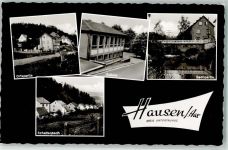 65326 W6209 Hausen über Aar Foto AK Schule Schaltenbach