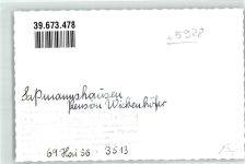57334 W5928 Saßmannshausen FOTO KEINE AK Pension Wickenhöfer Foto Original aus Archiv eines Ansichtskartenverlags