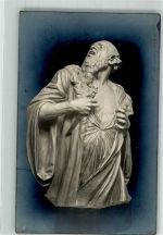Nr. 1565 Mann mit einem Messer Skulptur (NPG) Foto AK