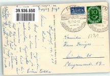 83313 W8227 Siegsdorf , Oberbay 1952 - Notopfermarke Berlin